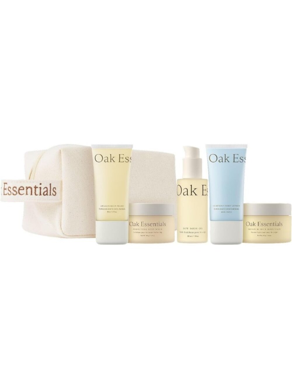Travel Body Care Set - 5-Piece Travel Size Essentials for Skincare Routine